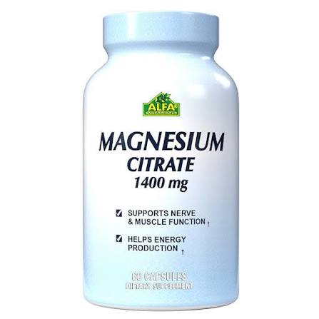 MAGNESIUM CITRATO PLUS TAURINA 1400MG CAP X 60 ALFA